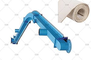 How to install the air slide fabric in the air conveying chute?